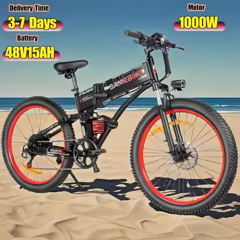 Samebike LO26 PLUS Foldable Electric Bike 48V 15Ah Battery 1000W Motor 45KM/H Max Speed 26 inch Tyre