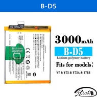 Battery B-D5 For Vivo V7 Y75 Y75A 1718 3000mAh Replacement Battery