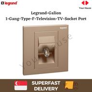 LEGRAND GALION 282449 TV F TYPE SOCKET Rose Gold