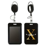 Customized Cartoon Student ID Work Card Adjustable card clip lanyard Customized with pictures Employ