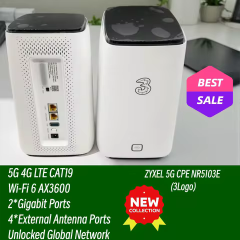 Unlocked ZYXEL 5G CPE NR5103E WIFI 6 + Mesh Router 4.7Gbps NSA/SA 4×4 MIMO Home Office 5G 4G LTE CAT