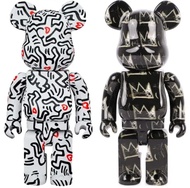 Medicom Toy BEARBRICK Jean-Michel Basquiat and Keith Haring 100% and 400% Figures
