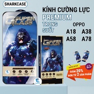 Oppo A18 / A38 / A58 / A78 4G 5G premium tempered glass full screen phone screen protector