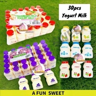 30pcs KHY Fruits Yogurt Milk Beverage [Pineapple/Grape /Strawberry/ Milk]