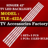 TLE-422A SINGER 42" TV LED BACKLIGHT (LAMP TV) SINGER 42 INCH LED TV BACKLIGHT TLE422A TLE422