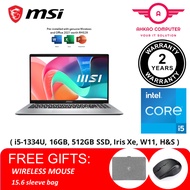 MSI Modern 15 F13MG-428 15.6" FHD Laptop Urban Silver ( i5-1334U, 16GB, 512GB SSD, Iris Xe, W11, H&S