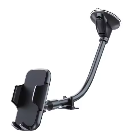 Car Smartphone Stand Windshield Mount , Long Arm Phone Holder