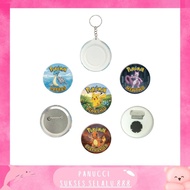 GANTUNGAN Pokemon Button Pin Pokemon Collection Pin HD Quality Anti-Fade Magnetic Keychain