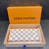 100 % 新 LV Long Wallet CLEMENCE 系列 白色 女款 銀包