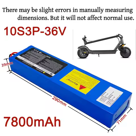Replacement 36V 10S3P 7800mAh Battery Pack with BMS Board for Kugoo S2/S3/S4 Electric Scooter Li-ion