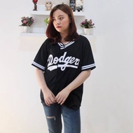 Dodgers Black Men's & Women's Baseball Jersey