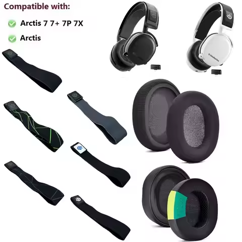 100% Original spare part for SteelSeries Arctis 7 7+ 7P 7X Headphones replacement Headband Tape Ear 
