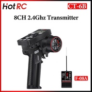 HORTRC CT-6B 8CH 2.4GHz Transmitter Remote Control With F-08A 8CH Receiver PWM For RC Model Car Boat