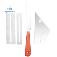 Stainless Steel Guitar Fret File+Fret Rocker Level+Fingerboard Protector Guitar Luthier Tool