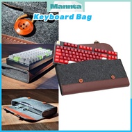 Keyboard Protector Pu Felt Tote Bag For 61/68/84/87/98/104 Key Mechanical Keyboard Keyboard Cover