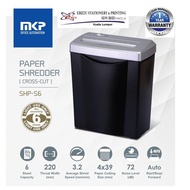 MKP Paper Shredder Cross Cut SHP-S6 (6sheets-14 L)  (Cross Cut, Paper Shredder, Shredder Machine, Office Shredder)