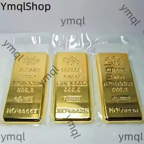 1:1 Copy Switzerland 1kilo/1000g 24k Gold Bar Bullion Replica Swiss Jewelry Store Bank Display Anti-