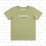 Moose Gear Sage Green T-Shirt With Print Details (TS-P 15015 LC) Tshirt Budak Lelaki