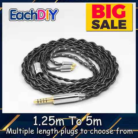 99% Pure Silver Palladium Graphene Floating Gold Cable For beyerdynamic DT 30 70 71 72 73 IE Shure A