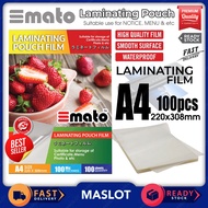 A4 Laminating Film / Laminate Film A4 For Laminator Machine - 100pcs / Laminator Film / Laminate SMA