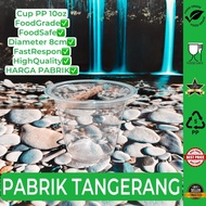 Cup pp  10oz Tanpa tutup / Gelas plastik 10oz / Gelas plastik minuman 