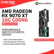 Yeston x GravaStar AMD RADEON RX 9070 XT 16G GDDR6 Mercury Nova OC Graphics Card