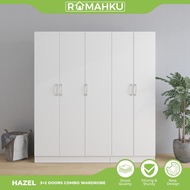 RUMAHKU HAZEL 5FT WARDROBE / ALMARI BAJU WITH HANDLE / almari baju /kabinet baju / almari baju budak
