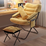 HY/🏮Home Backrest Lounge Sofa Chair Dormitory Computer Chair Foldable Recliner Leisure Chair Bedroom Single Small Sofa 9