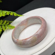 粉紫珊瑚玉手鐲 57+MM 高瓷玉化檸檬片 調和氣場增強運勢護身辟邪