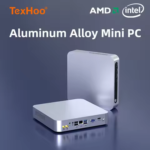 TexHoo Mini PC Intel i5-13500H i5-12450H i5-11500B i7-9750H DDR4 NVMe SSD VGA HDMI WiFi 6 BT5.2 Mini