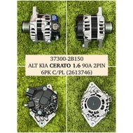 KIA CERATO 1.6 90A 2PIN 6PK C/PL NEW ALTERNATOR (2613746/37300-2B150)