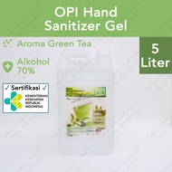 OPI Hand Sanitizer Gel Green Tea 5L / Teh Hijau 5Liter 5 Liter