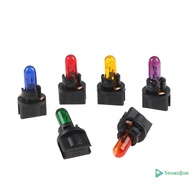 YosunJon] 10PCS T5 5 Led Bulb W1.2WCar Interior Lights Dashboard Heag Indicator NEW