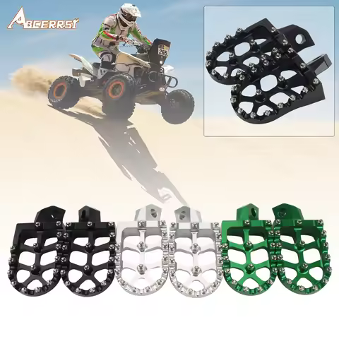 Enduro Motorcycle Footpegs For Kawasaki KX 125 250 500 KDX 200 220 R 200R 220R 250 KDX200 R KX500 20