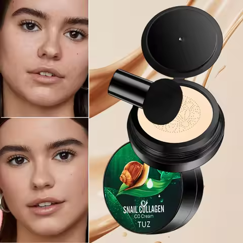 Snail collagen cc cream,waterproof, long-lasting,mushroom head air cushion bb cream,face concealer,m