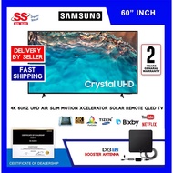 【 DELIVERY BY SELLER 】Samsung TV  (60" / 65" / 85") 60BU8000 / UA60BU8000KXXM 4K UHD Smart TV 2022
