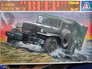 Italeri No. 237 3/4 Ton Truck WC 52 1 : 35 Scale
