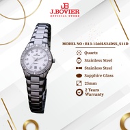 J.Bovier Dial With Crystal Diamonds Quartz Women Watch | Casual Watch | Fashion Watch B13-1560LS24DS