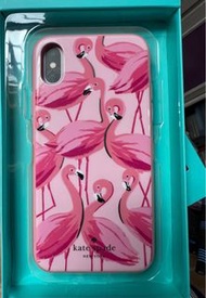 幾乎全新 iPhone X 紅鶴 手機殼 Kate spade