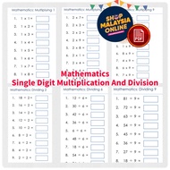 Printable Softcopy Mathematics Multiplication and Mathematics Division Worksheet PDF Mathematics Wor