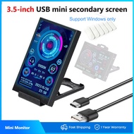 3.5inch IPS TYPE-C Secondary Screen Computer Monitor Holder Data Line CPU GPU RAM HDD USB Display