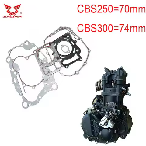 For zongshen CBS250 CBS300 300cc engine gasket motorcycle bike cylinder gasket 74mm ZS174MM 250cc 70