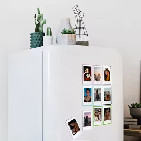 For Fujifilm Instax Mini Film 3Inch Photo Frame Magnetic Suction Creative Refrigerator Sticker For M