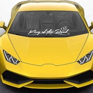 Stiker Kaca  Depan Belakang king of the road Mobil Sport Costum Honda Ayla Ertiga Rush Calya Jazz Br