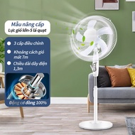 Quạt cây đứng có điều khiển từ xa quay 120 độ - Quạt 7 cánh siêu mát hoạt động êm ái-8 cấp độ điều c