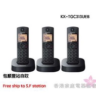 (包郵) Panasonic 樂聲牌 DECT 數碼室內 無線 電話 KX-TGC313UEB (一年原廠保養) cordless phone