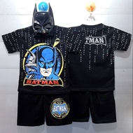 BATMAN HERO SET +/ MASK WITHOUT BATMAN COSTUME/KIDS PAJAMA