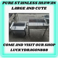 BEST FOR IHAWAN OR BARBEQUE LARGE AND CUTE SIZE HEAVY DUTY PURE STAINLESS STEEL GRILLER OR IHAWAN WI