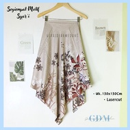 Square Syari Motif 130x130 Cm Voal Miracle Lasercut II