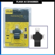 OTG Converter Adapter USB Cable to 3 in 1 Lightning / Type C / Micro ( CVT004 )